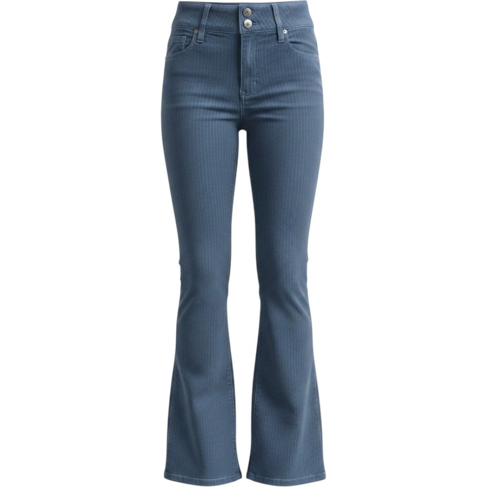We The Free Corduroy Flare Pants 28 Blue Bell Bottom High Rise Boho Festival